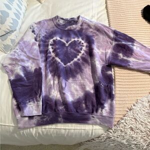 Urban Outfitters Tie-Dye Heart Sweater